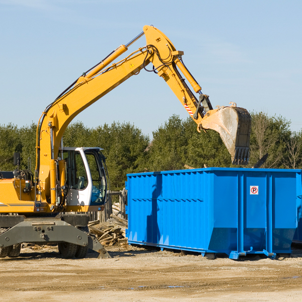 what are the rental fees for a residential dumpster in Brownsville Maryland